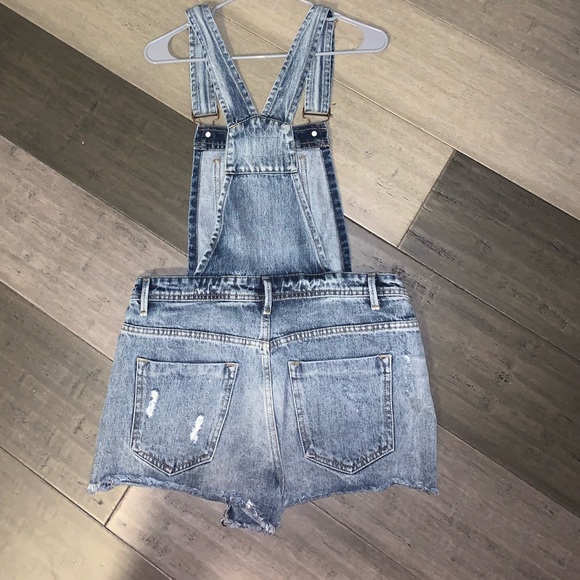 Denim Short Overalls - Picture 2 of 3